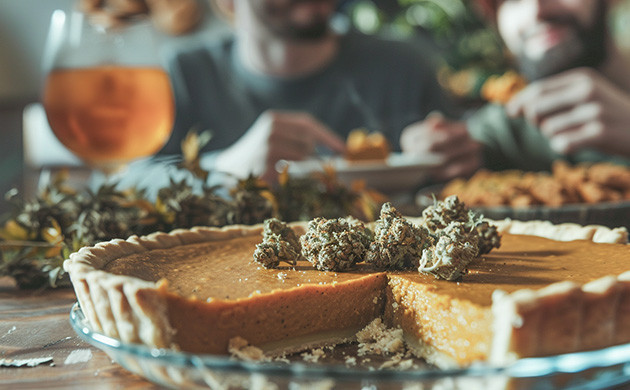 Эффект от тыквенного пирога с коноплей