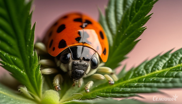 Божьи коровки: естественные защитники конопли