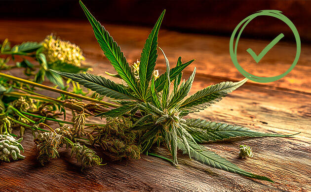 Сортировка частей растения каннабиса для дальнейшего приготовления настоек