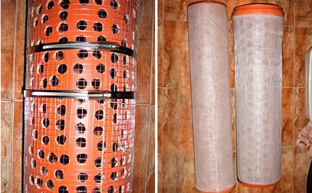 сборка внутренней трубы воздушного фильтра