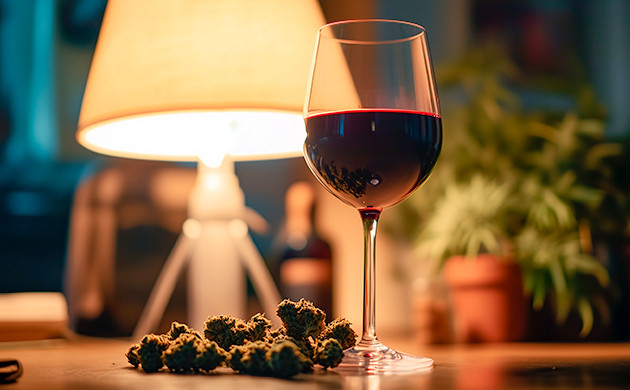 Каннабис и вино