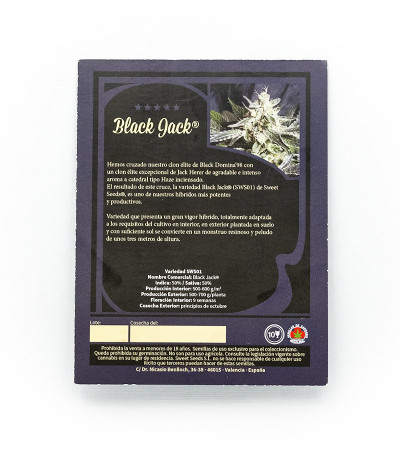 Семена сорта Black Jack fem (Sweet Seeds)